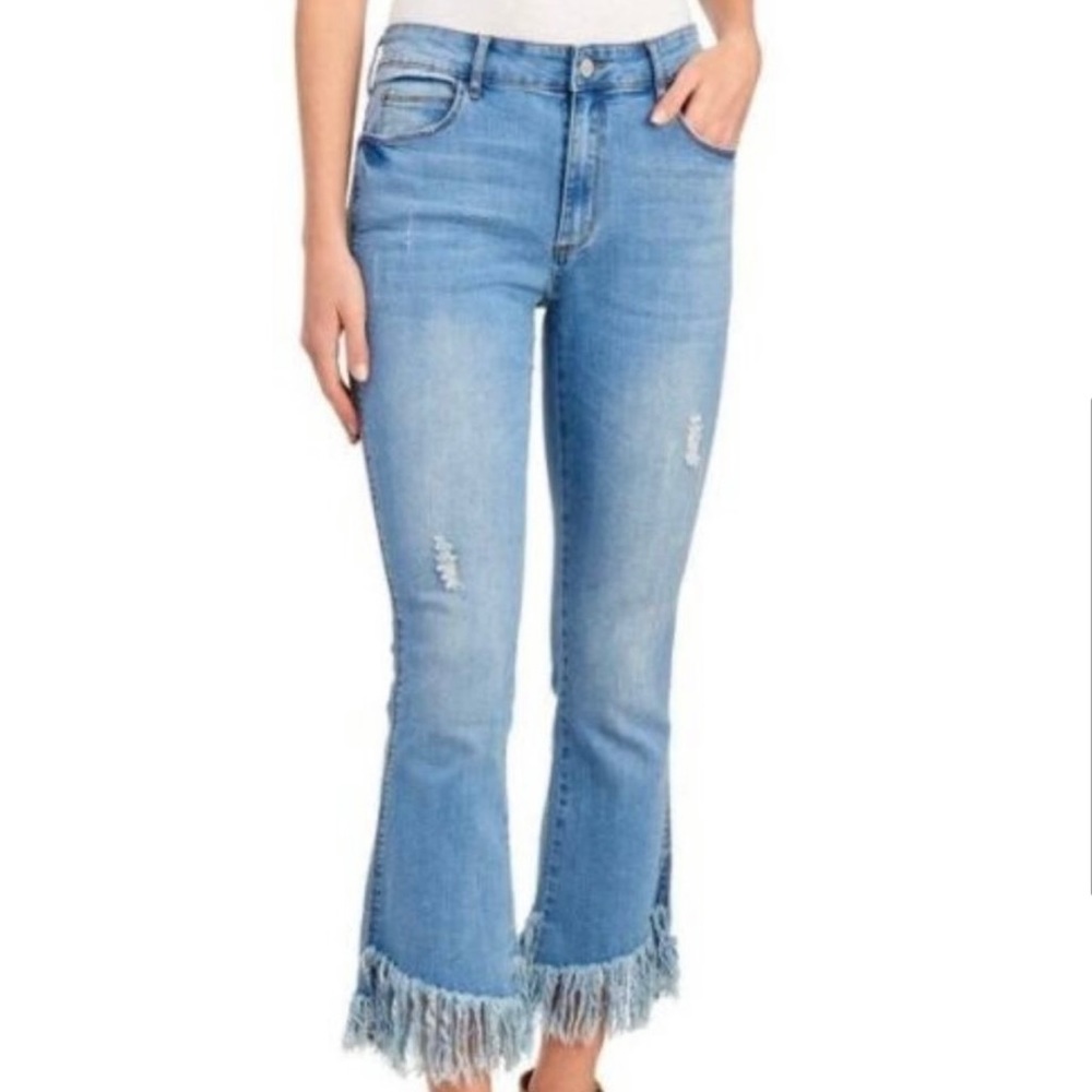 For the republic fringe denim